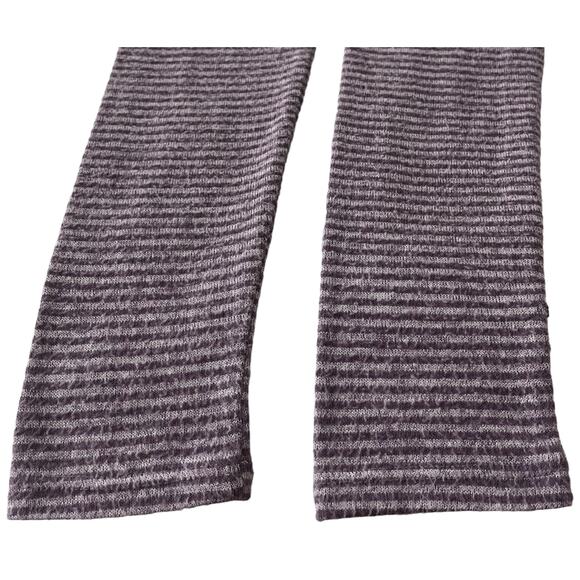 AMERICAN EAGLE OUTFITTERS LONG SLV HOODIE, WOMENS, S-PURPLE/GREY STRIPE-DRAWCORD - Picture 8 of 11